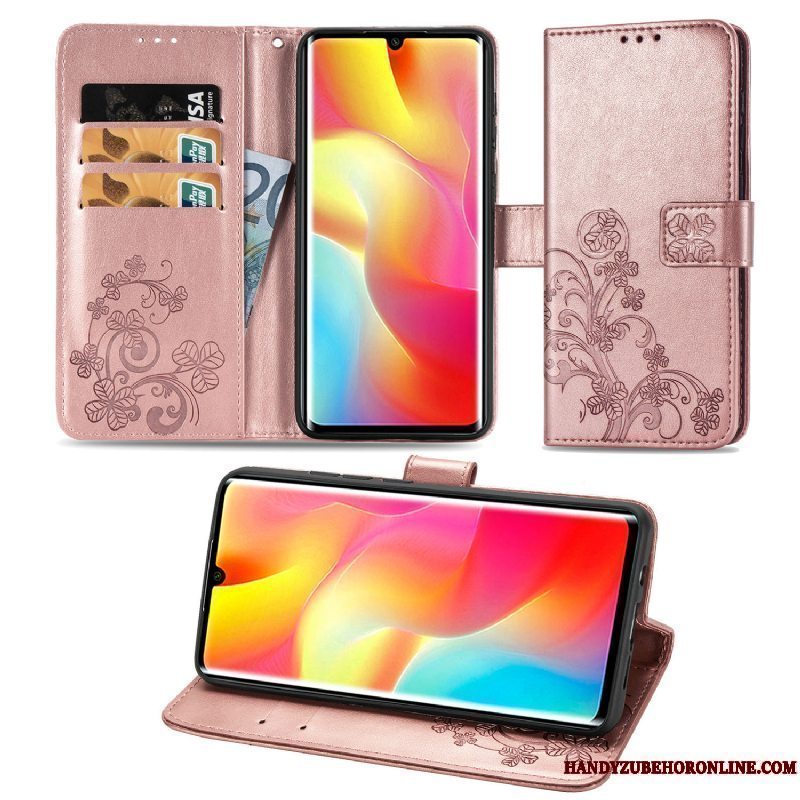 Etui Xiaomi Mi Note 10 Lite Læder Lille Sektion Rød, Cover Xiaomi Mi Note 10 Lite Folio Ungdom Telefon