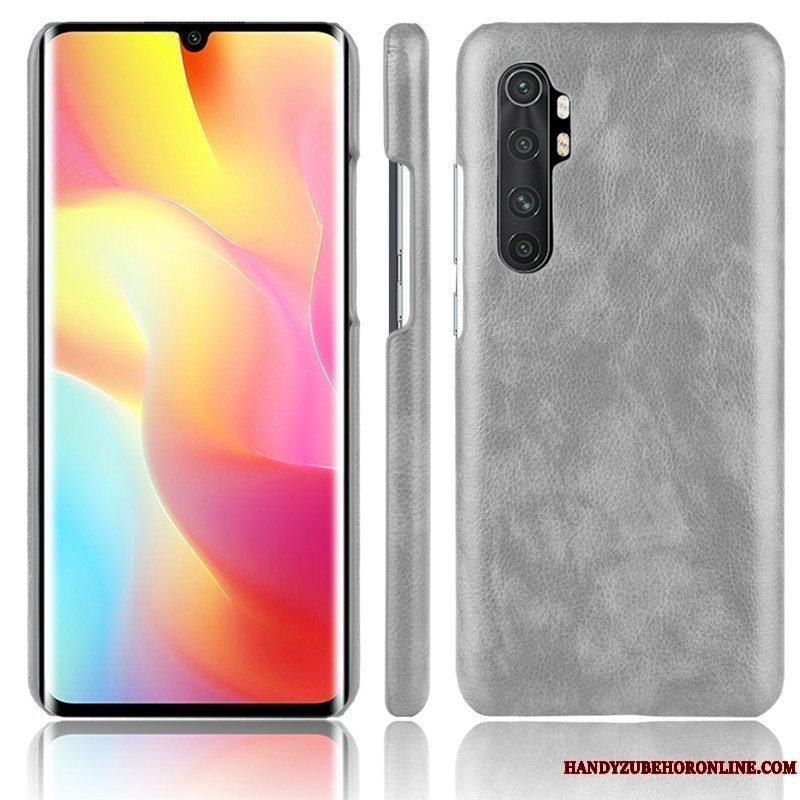 Etui Xiaomi Mi Note 10 Lite Læder Litchi Ungdom, Cover Xiaomi Mi Note 10 Lite Beskyttelse Telefonlille Sektion