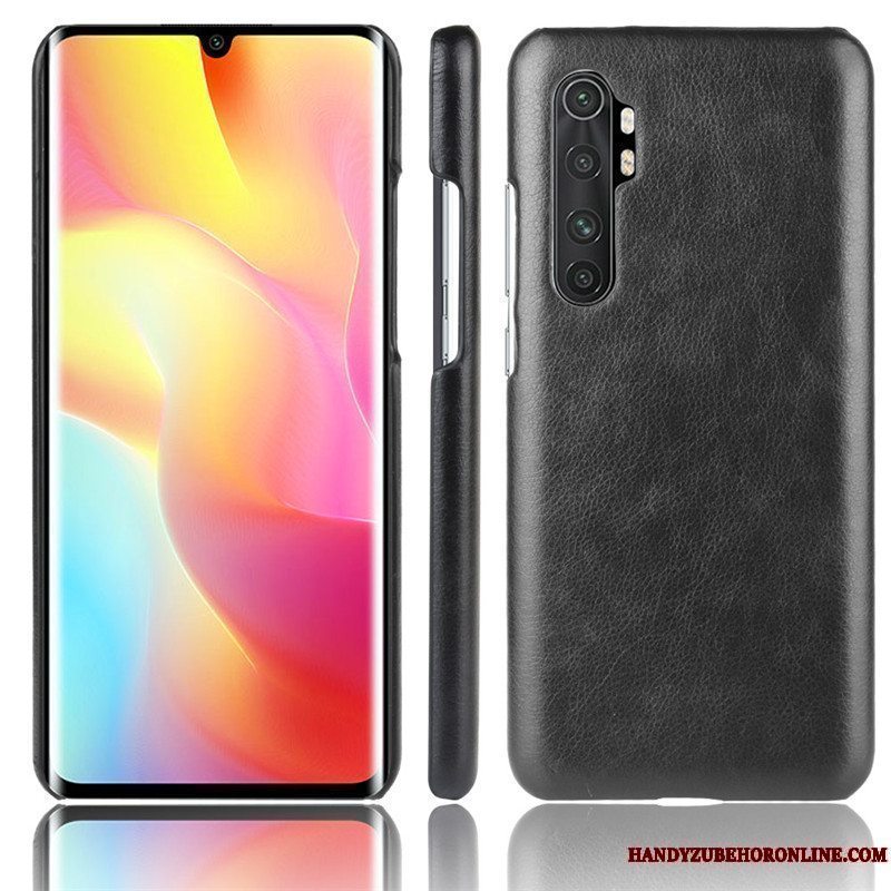 Etui Xiaomi Mi Note 10 Lite Læder Litchi Ungdom, Cover Xiaomi Mi Note 10 Lite Beskyttelse Telefonlille Sektion