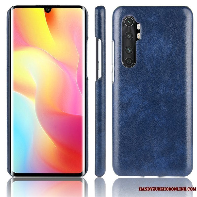 Etui Xiaomi Mi Note 10 Lite Læder Litchi Ungdom, Cover Xiaomi Mi Note 10 Lite Beskyttelse Telefonlille Sektion