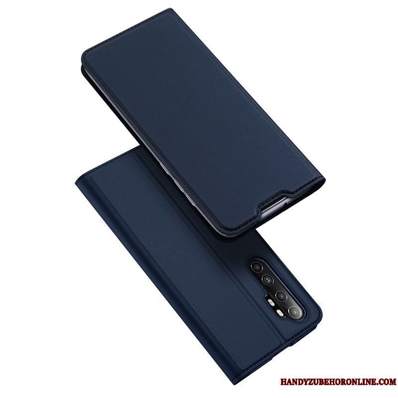 Etui Xiaomi Mi Note 10 Lite Læder Lyserød Telefon, Cover Xiaomi Mi Note 10 Lite Lille Sektion Business