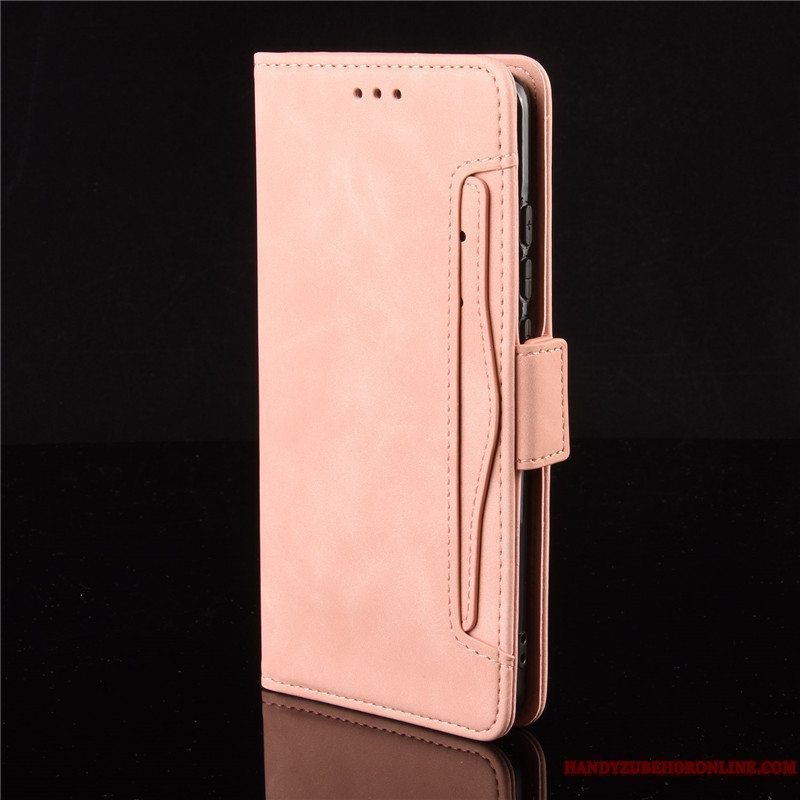 Etui Xiaomi Mi Note 10 Lite Læder Telefonlille Sektion, Cover Xiaomi Mi Note 10 Lite Tegnebog Ungdom Rød