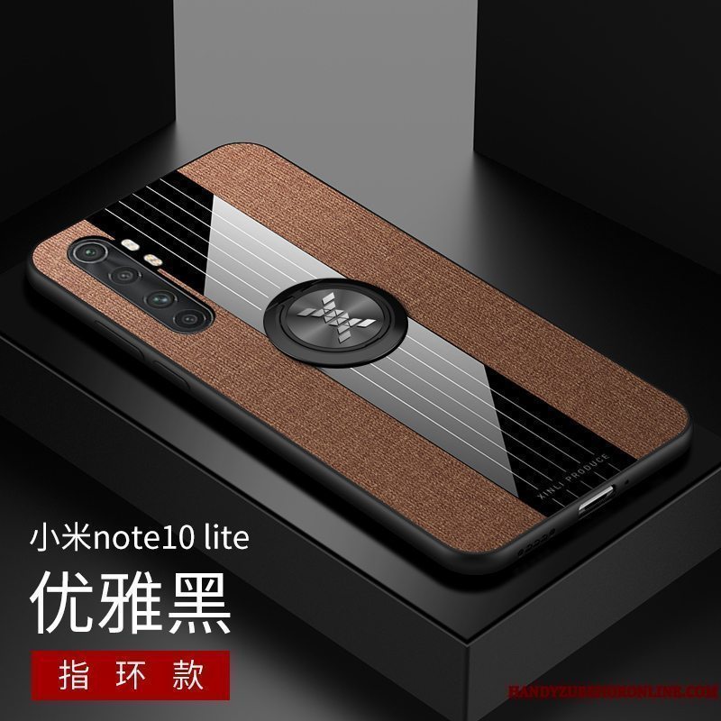 Etui Xiaomi Mi Note 10 Lite Silikone Lille Sektion Simple, Cover Xiaomi Mi Note 10 Lite Kreativ Pu Hård