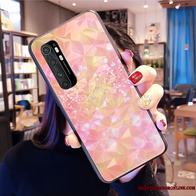 Etui Xiaomi Mi Note 10 Lite Tasker Rombe Telefon, Cover Xiaomi Mi Note 10 Lite Beskyttelse Lille Sektion Lilla