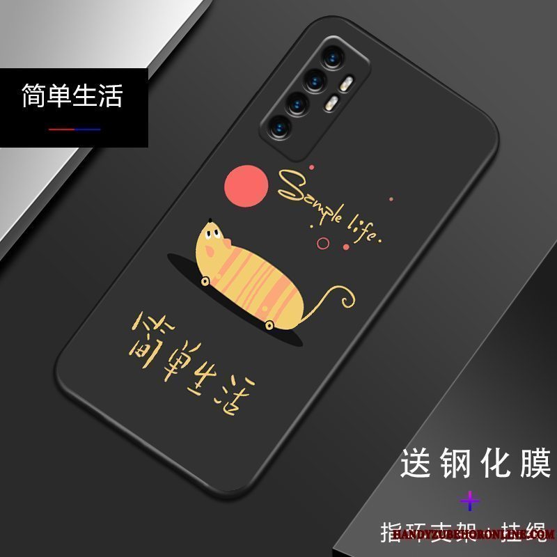 Etui Xiaomi Mi Note 10 Lite Tasker Simple Ungdom, Cover Xiaomi Mi Note 10 Lite Silikone Anti-fald Let Tynd