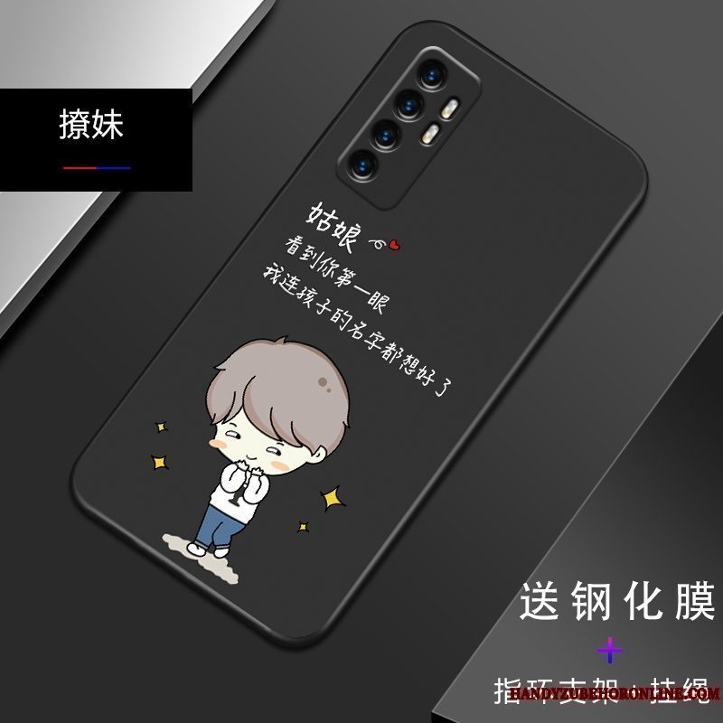 Etui Xiaomi Mi Note 10 Lite Tasker Simple Ungdom, Cover Xiaomi Mi Note 10 Lite Silikone Anti-fald Let Tynd