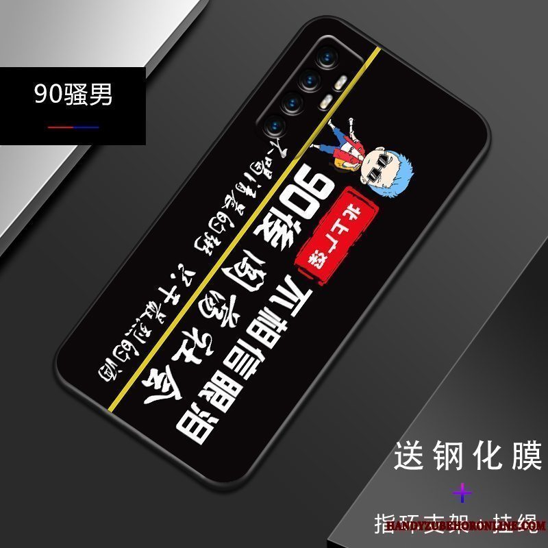 Etui Xiaomi Mi Note 10 Lite Tasker Simple Ungdom, Cover Xiaomi Mi Note 10 Lite Silikone Anti-fald Let Tynd