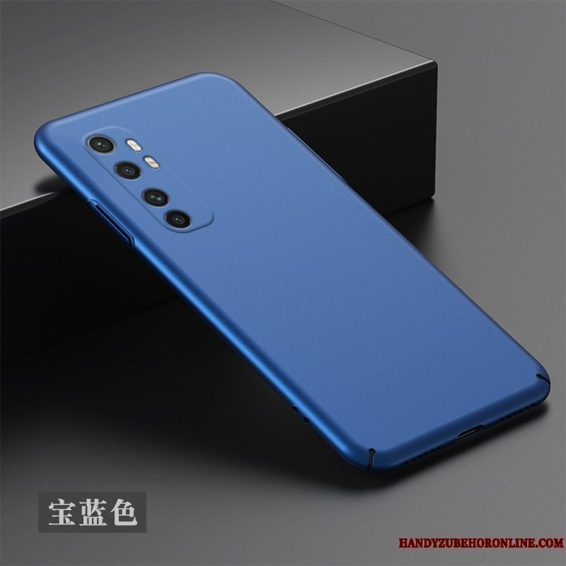 Etui Xiaomi Mi Note 10 Lite Tasker Sort Nubuck, Cover Xiaomi Mi Note 10 Lite Simple Hård