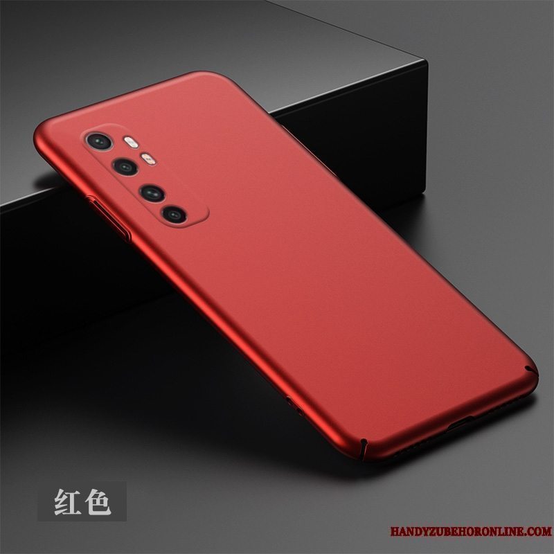 Etui Xiaomi Mi Note 10 Lite Tasker Sort Nubuck, Cover Xiaomi Mi Note 10 Lite Simple Hård