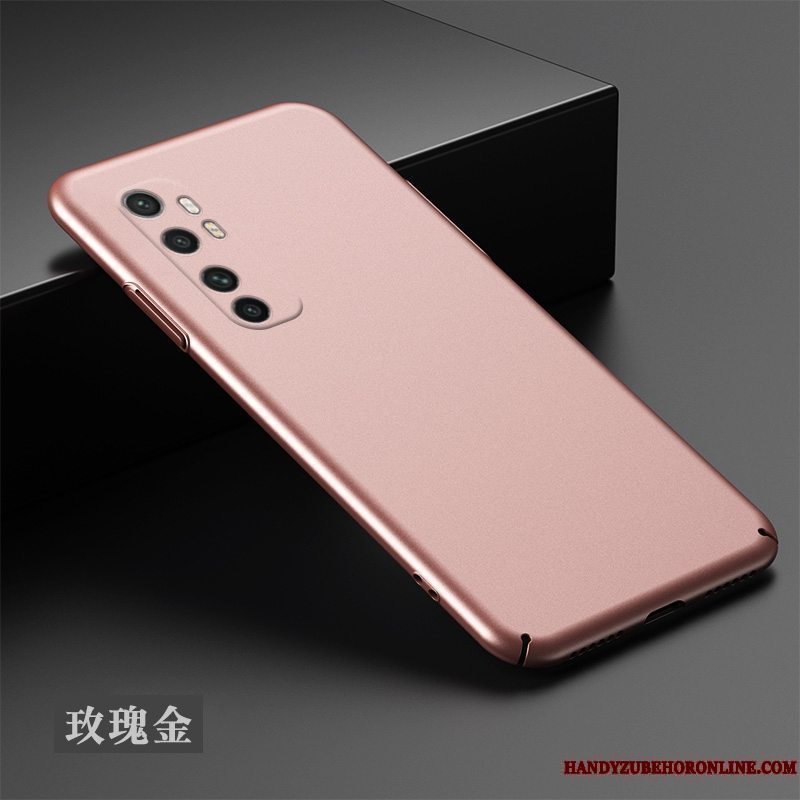 Etui Xiaomi Mi Note 10 Lite Tasker Sort Nubuck, Cover Xiaomi Mi Note 10 Lite Simple Hård