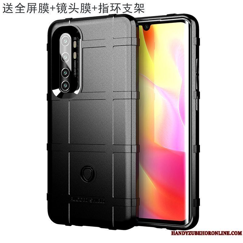 Etui Xiaomi Mi Note 10 Lite Tasker Tre Forsvar Ny, Cover Xiaomi Mi Note 10 Lite Beskyttelse Lille Sektion Bil