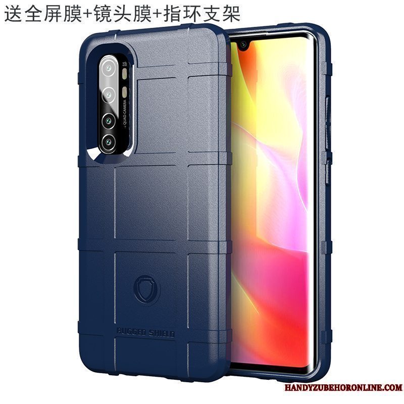 Etui Xiaomi Mi Note 10 Lite Tasker Tre Forsvar Ny, Cover Xiaomi Mi Note 10 Lite Beskyttelse Lille Sektion Bil