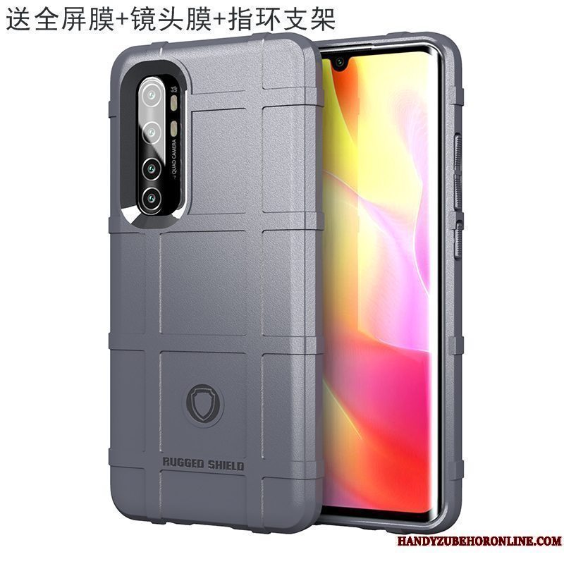 Etui Xiaomi Mi Note 10 Lite Tasker Tre Forsvar Ny, Cover Xiaomi Mi Note 10 Lite Beskyttelse Lille Sektion Bil