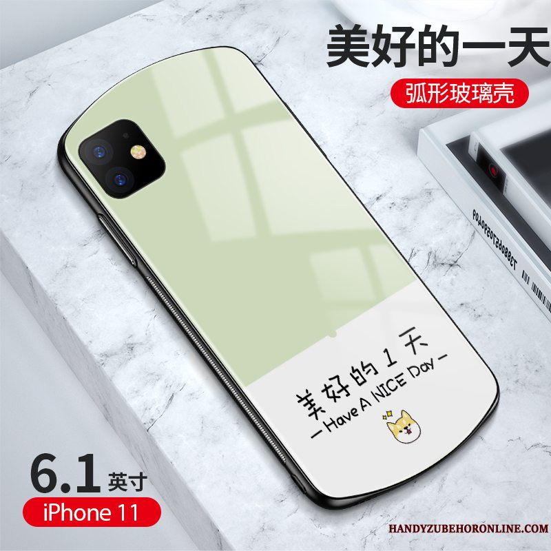 Etui iPhone 11 Beskyttelse Anti-fald Omgang, Cover iPhone 11 Elskeren Grøn