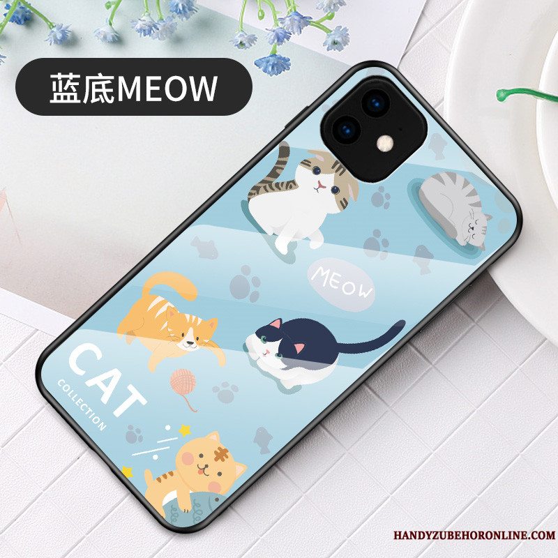 Etui iPhone 11 Cartoon Grøn Trend, Cover iPhone 11 Beskyttelse Glas Telefon