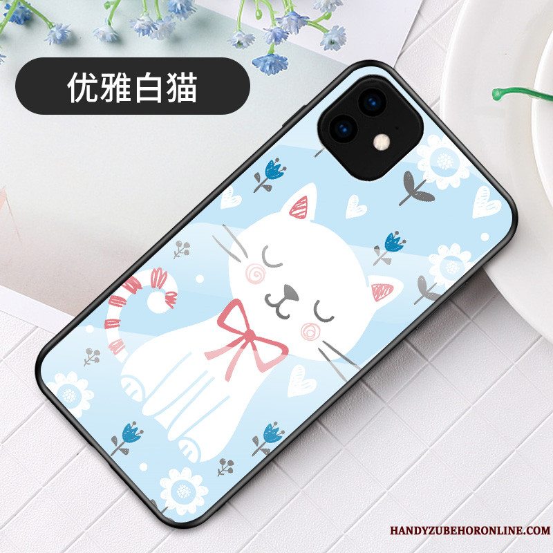 Etui iPhone 11 Cartoon Grøn Trend, Cover iPhone 11 Beskyttelse Glas Telefon