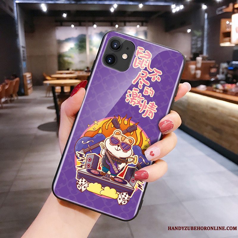 Etui iPhone 11 Cartoon Rød Glas, Cover iPhone 11 Silikone Rotte Telefon