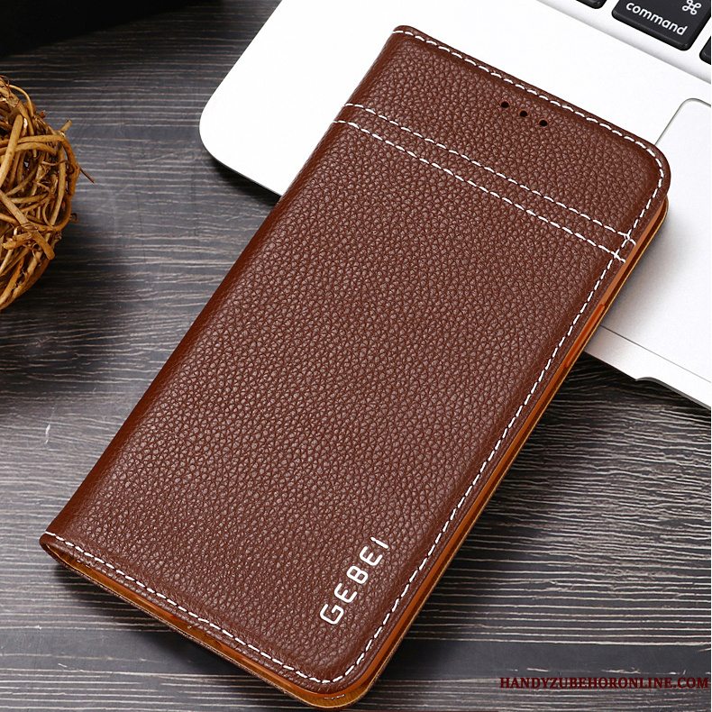 Etui iPhone 11 Folio Af Personlighed Lyserød, Cover iPhone 11 Læder Cow Anti-fald