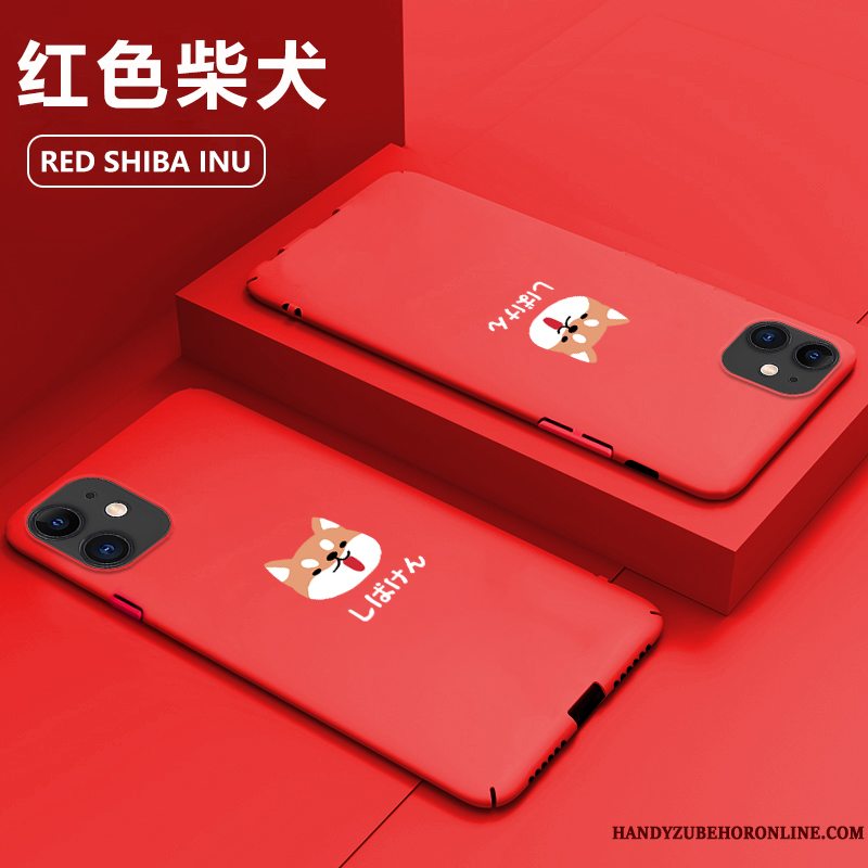 Etui iPhone 11 Kreativ Anti-fald Net Red, Cover iPhone 11 Tasker Trendy Blå