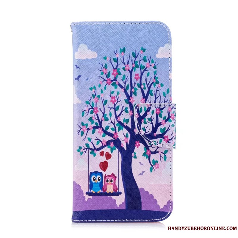 Etui iPhone 11 Læder Ny Telefon, Cover iPhone 11 Cartoon Hvid