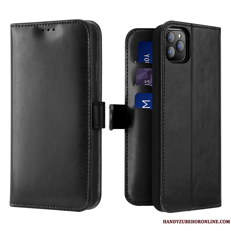 Etui iPhone 11 Pro Beskyttelse Rød Business, Cover iPhone 11 Pro Læder Anti-fald High End