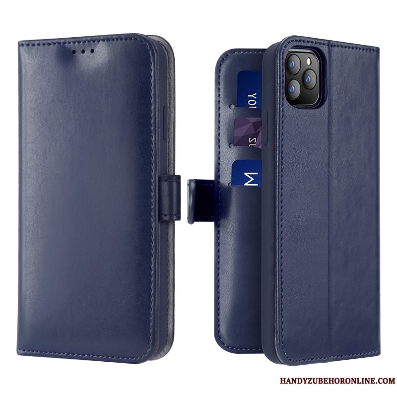 Etui iPhone 11 Pro Beskyttelse Rød Business, Cover iPhone 11 Pro Læder Anti-fald High End