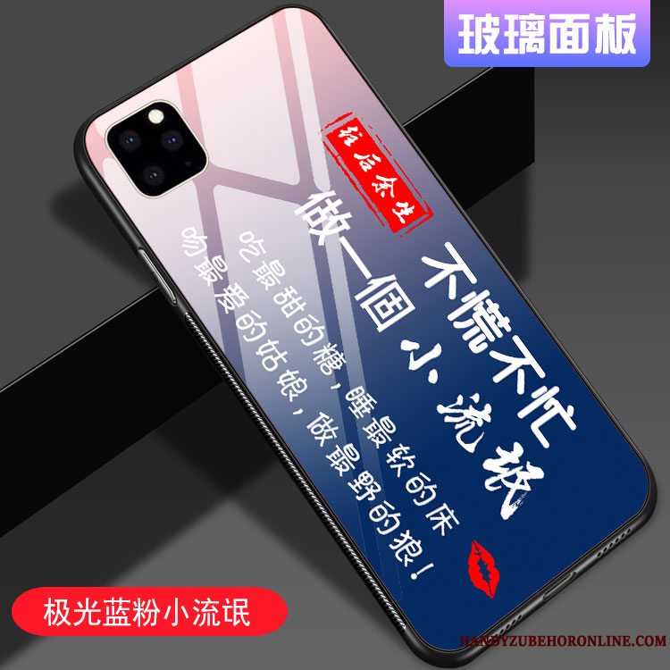 Etui iPhone 11 Pro Beskyttelse Solid Farve Rød, Cover iPhone 11 Pro Kreativ Spejl Af Personlighed