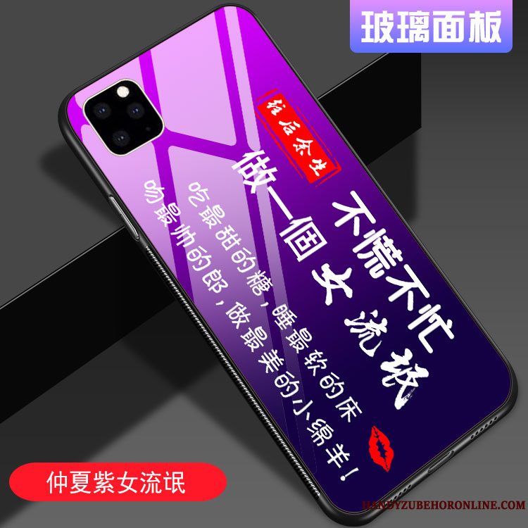 Etui iPhone 11 Pro Beskyttelse Solid Farve Rød, Cover iPhone 11 Pro Kreativ Spejl Af Personlighed