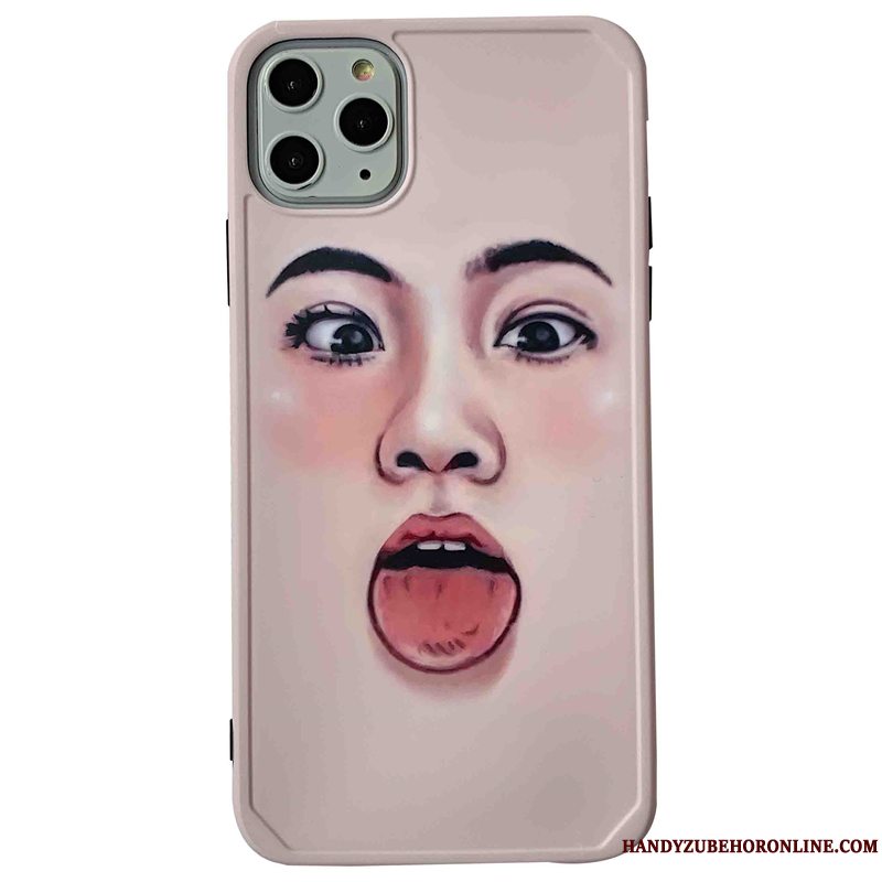 Etui iPhone 11 Pro Beskyttelse Vind Lyserød, Cover iPhone 11 Pro Blød Net Red Anti-fald