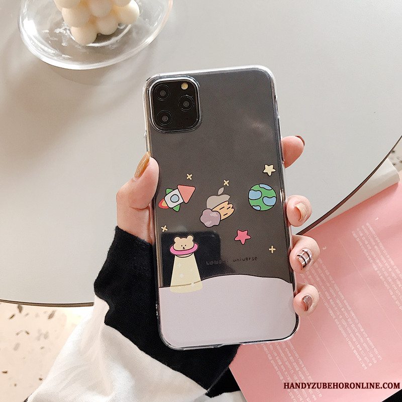 Etui iPhone 11 Pro Blød Smuk Lille Sektion, Cover iPhone 11 Pro Cartoon Telefongennemsigtig