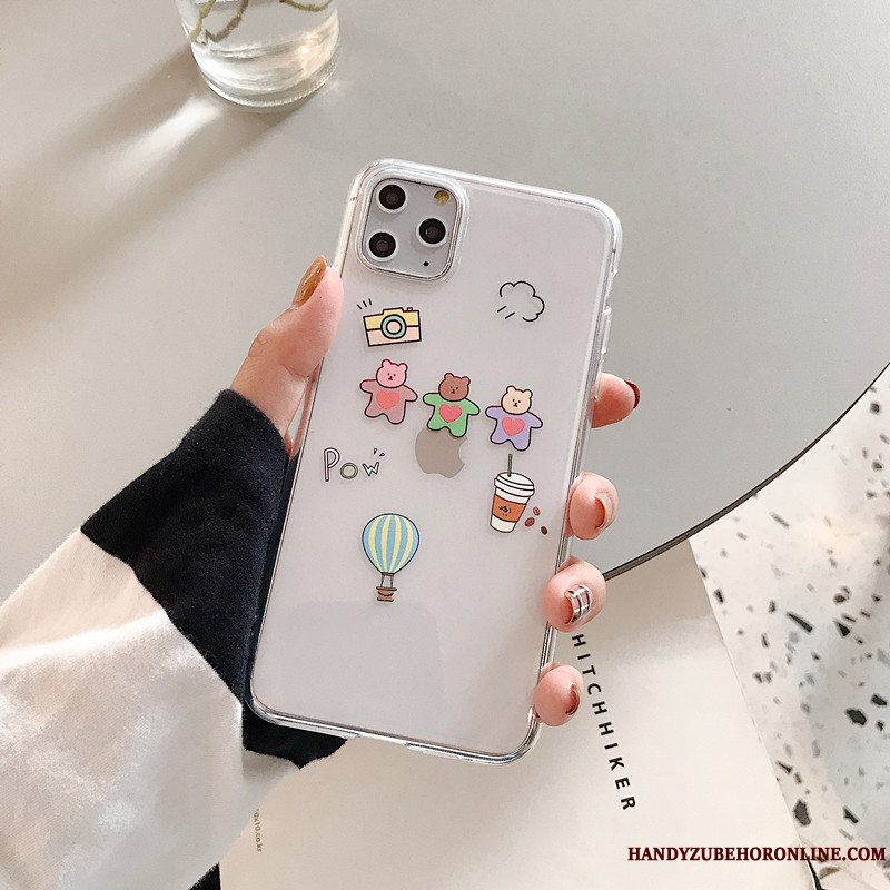 Etui iPhone 11 Pro Blød Smuk Lille Sektion, Cover iPhone 11 Pro Cartoon Telefongennemsigtig