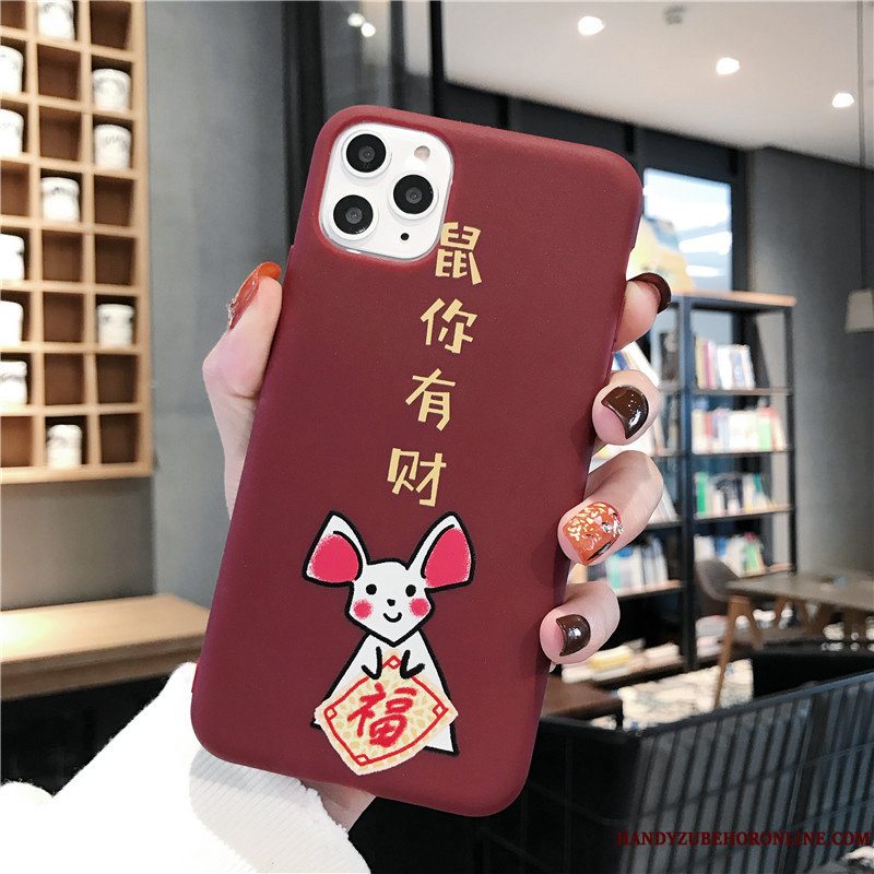 Etui iPhone 11 Pro Cartoon Ny Telefon, Cover iPhone 11 Pro Rød Joyous