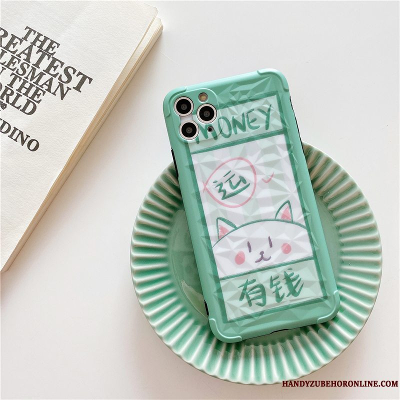 Etui iPhone 11 Pro Cartoon Telefongrøn, Cover iPhone 11 Pro Smuk