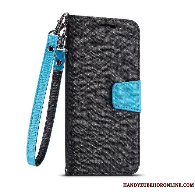 Etui iPhone 11 Pro Folio Blå Business, Cover iPhone 11 Pro Læder Telefon