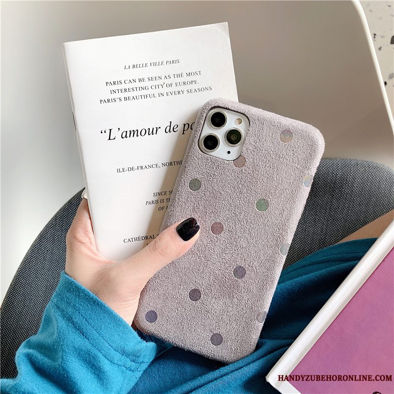 Etui iPhone 11 Pro Kreativ Ny Gul, Cover iPhone 11 Pro Vintage Bølge Punkt Flannel