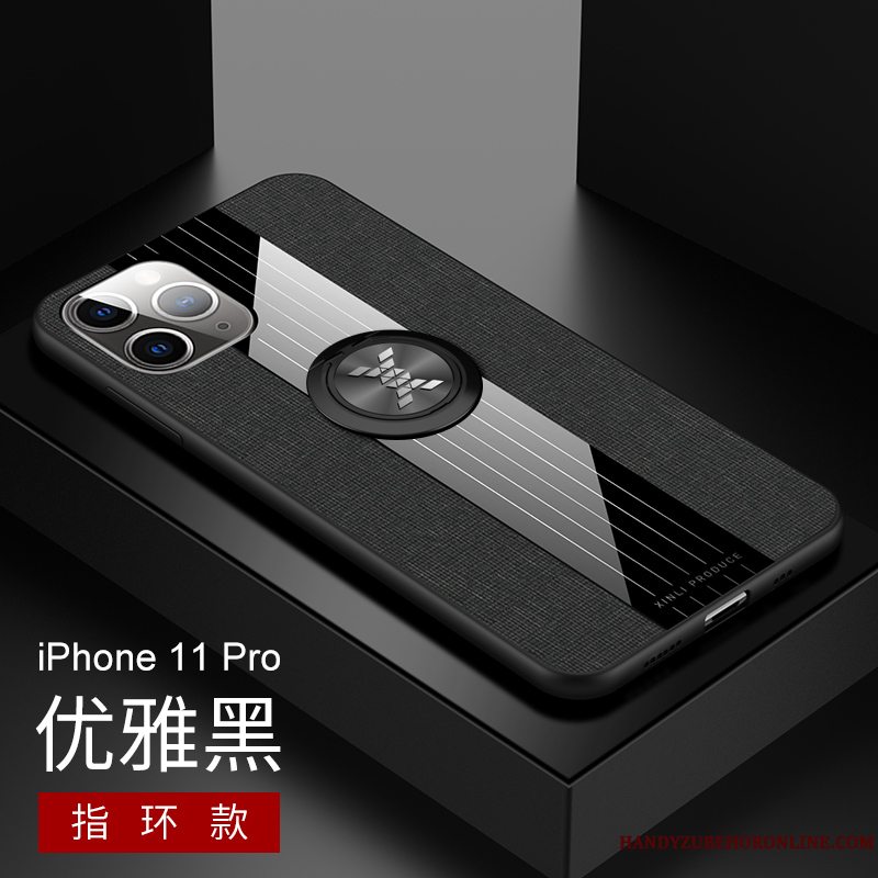 Etui iPhone 11 Pro Kreativ Telefonrød, Cover iPhone 11 Pro Silikone Tynd Ring