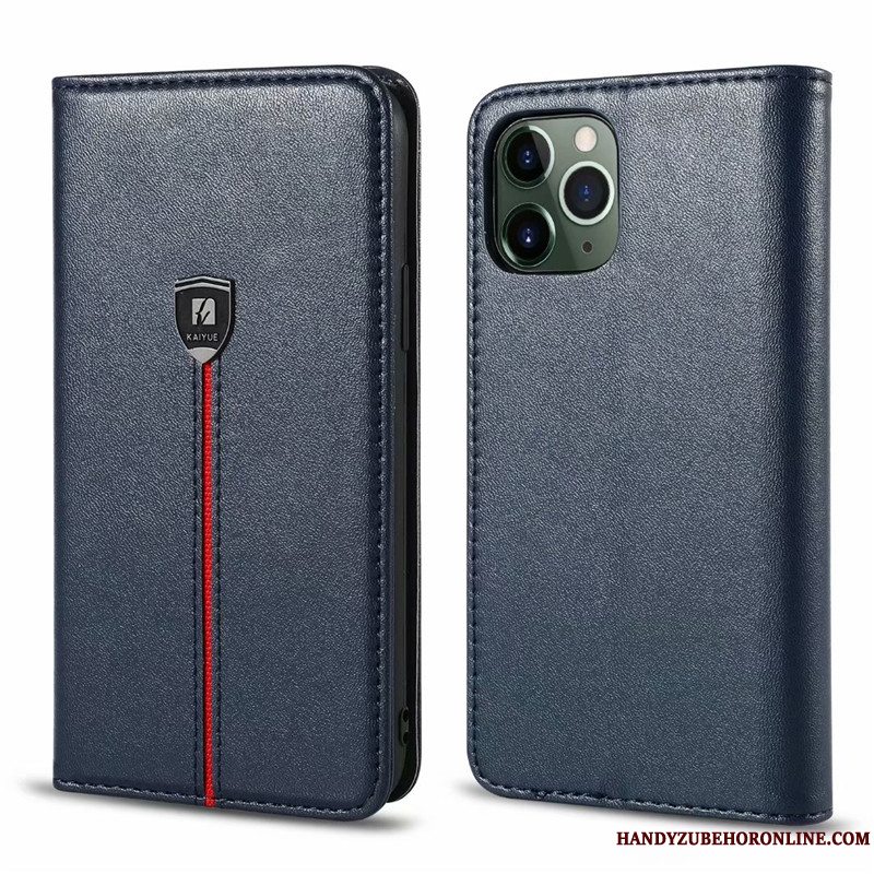 Etui iPhone 11 Pro Læder Ny Anti-fald, Cover iPhone 11 Pro Tasker Sort Business