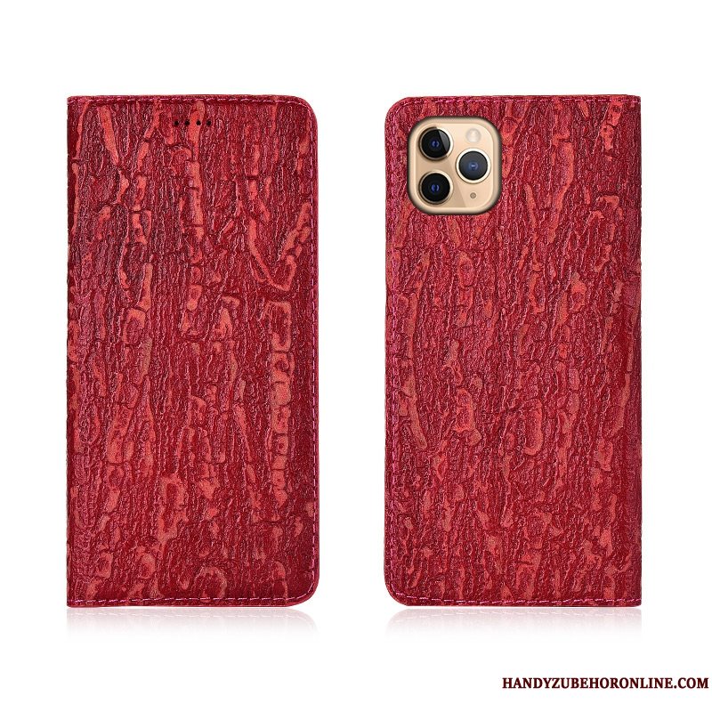 Etui iPhone 11 Pro Max Beskyttelse Telefontree, Cover iPhone 11 Pro Max Læder Hvid Anti-fald