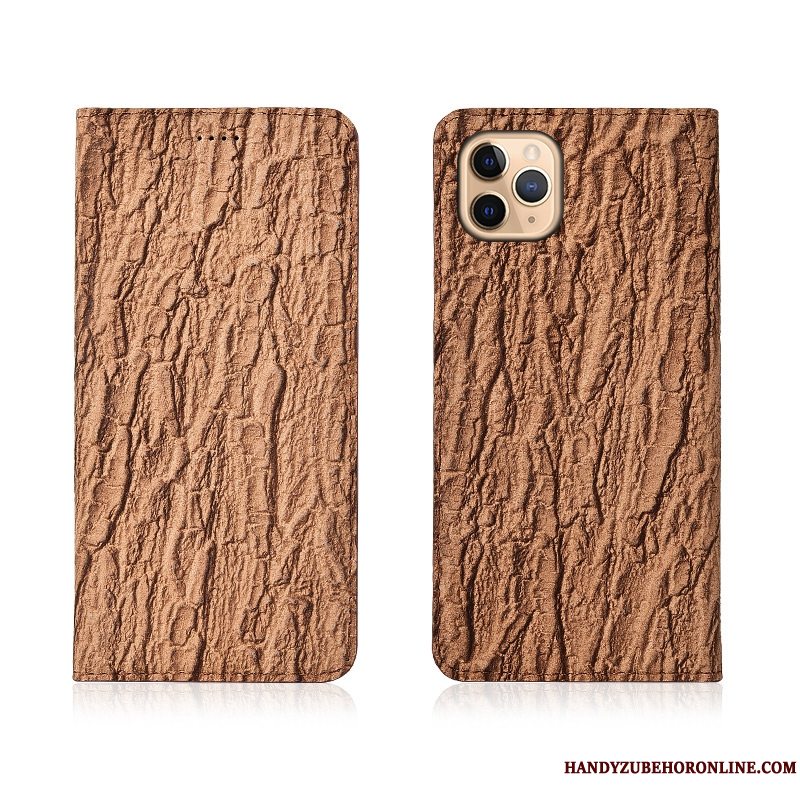 Etui iPhone 11 Pro Max Beskyttelse Telefontree, Cover iPhone 11 Pro Max Læder Hvid Anti-fald