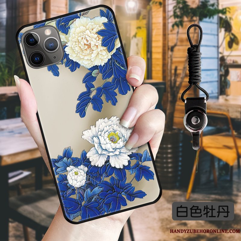 Etui iPhone 11 Pro Max Blød Trend Telefon, Cover iPhone 11 Pro Max Beskyttelse Sort Grøn