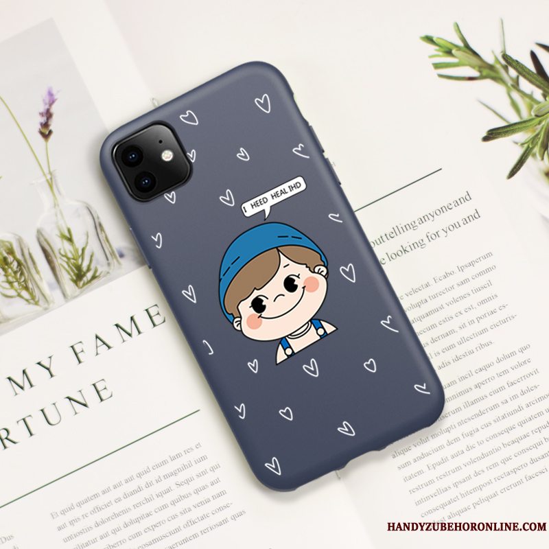 Etui iPhone 11 Pro Max Blød Trendy Elskeren, Cover iPhone 11 Pro Max Cartoon Blå Tynd