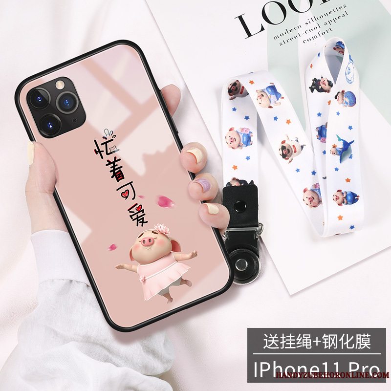 Etui iPhone 11 Pro Max Cartoon Glas High End, Cover iPhone 11 Pro Max Telefonlille Sektion