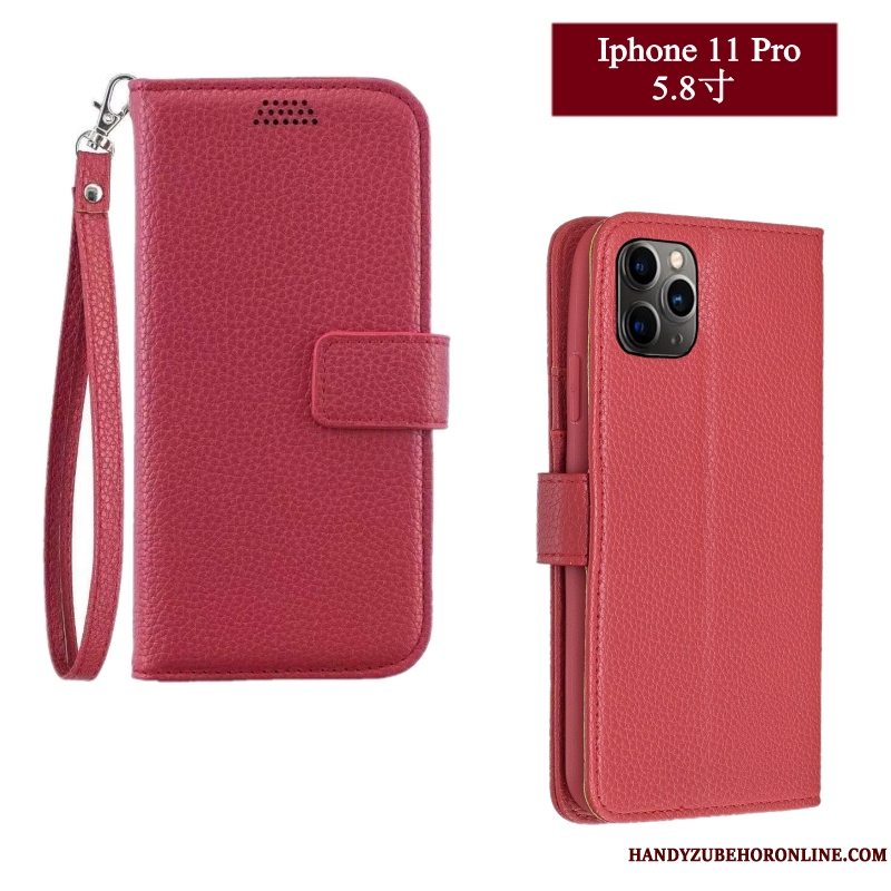 Etui iPhone 11 Pro Max Folio Anti-fald Telefon, Cover iPhone 11 Pro Max Tasker