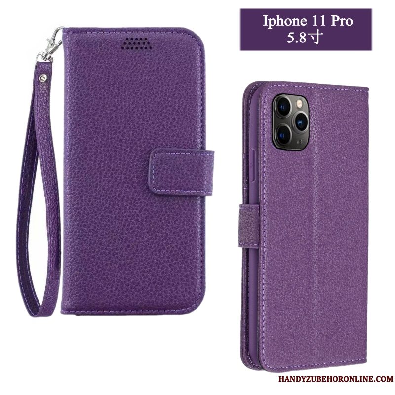 Etui iPhone 11 Pro Max Folio Anti-fald Telefon, Cover iPhone 11 Pro Max Tasker