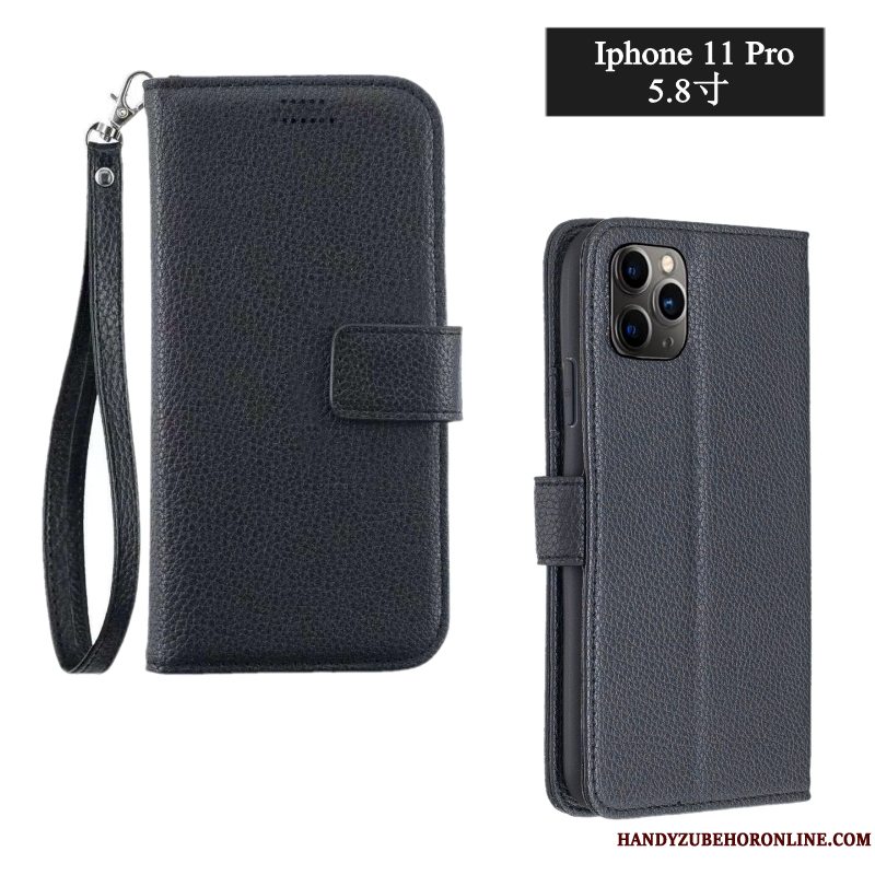 Etui iPhone 11 Pro Max Folio Anti-fald Telefon, Cover iPhone 11 Pro Max Tasker