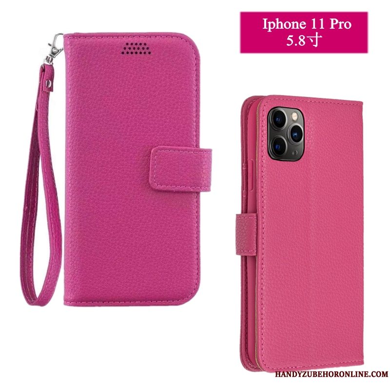 Etui iPhone 11 Pro Max Folio Anti-fald Telefon, Cover iPhone 11 Pro Max Tasker