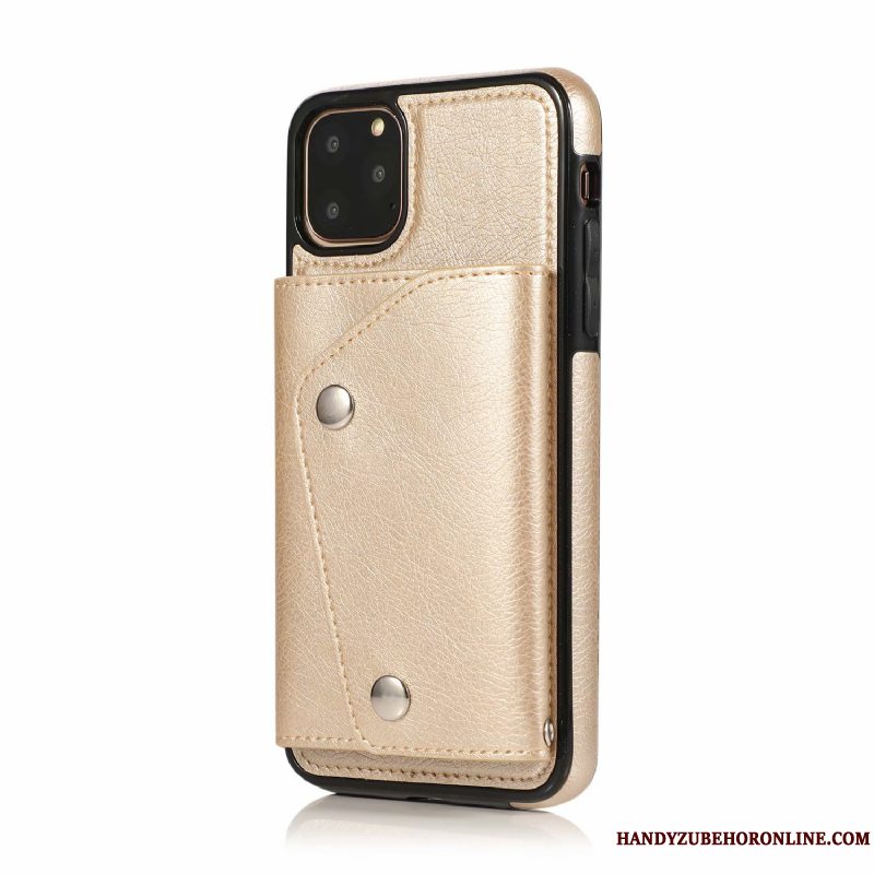 Etui iPhone 11 Pro Max Kreativ Af Personlighed Anti-fald, Cover iPhone 11 Pro Max Tasker Guld Telefon