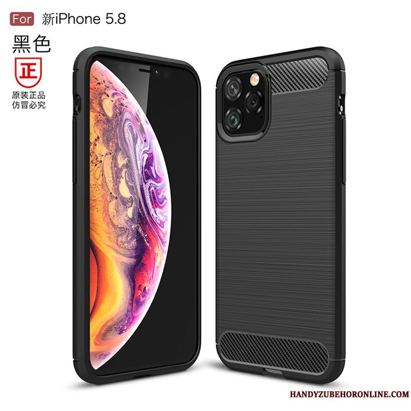 Etui iPhone 11 Pro Max Silikone High End Telefon, Cover iPhone 11 Pro Max Tasker Tynd Ny