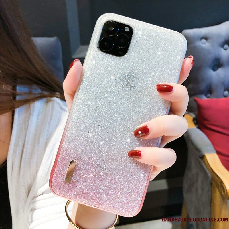 Etui iPhone 11 Pro Max Strass Lyserød Telefon, Cover iPhone 11 Pro Max Blød Trend Gradient