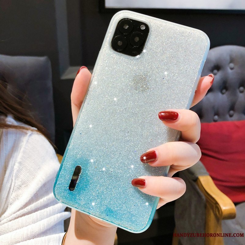 Etui iPhone 11 Pro Max Strass Lyserød Telefon, Cover iPhone 11 Pro Max Blød Trend Gradient